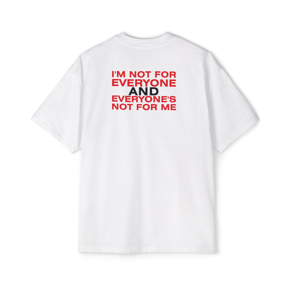 Not For Everyone Typography T-Shirt | Statement Red Text Tee