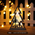 Lighted Wooden Holiday Ornament