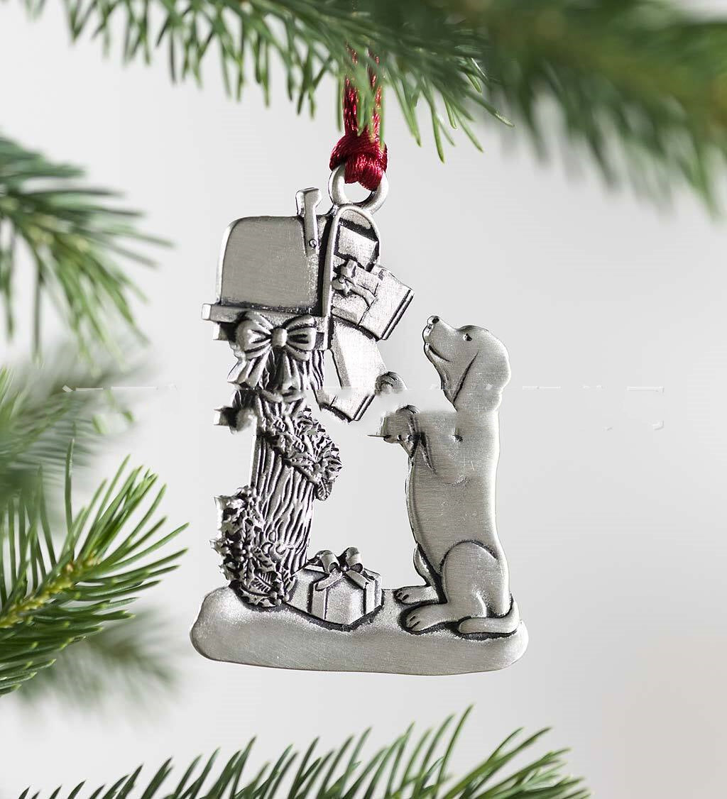 Antique-Style Tin Holiday Pendants – Christmas Tree Decor