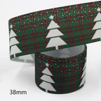 Christmas Lattice Polyester Ribbon 38mm