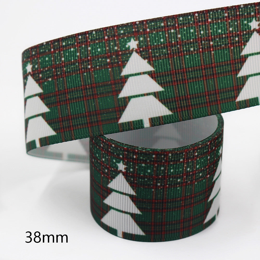 Christmas Lattice Polyester Ribbon 38mm