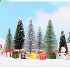 Mini Pine Needle Christmas Tree Ornaments Set