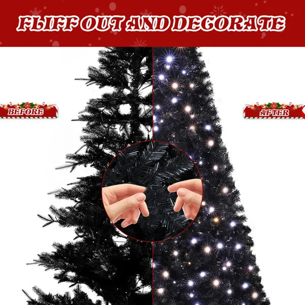 Classic 7.5FT Artificial Holiday Tree with Warm White Lights