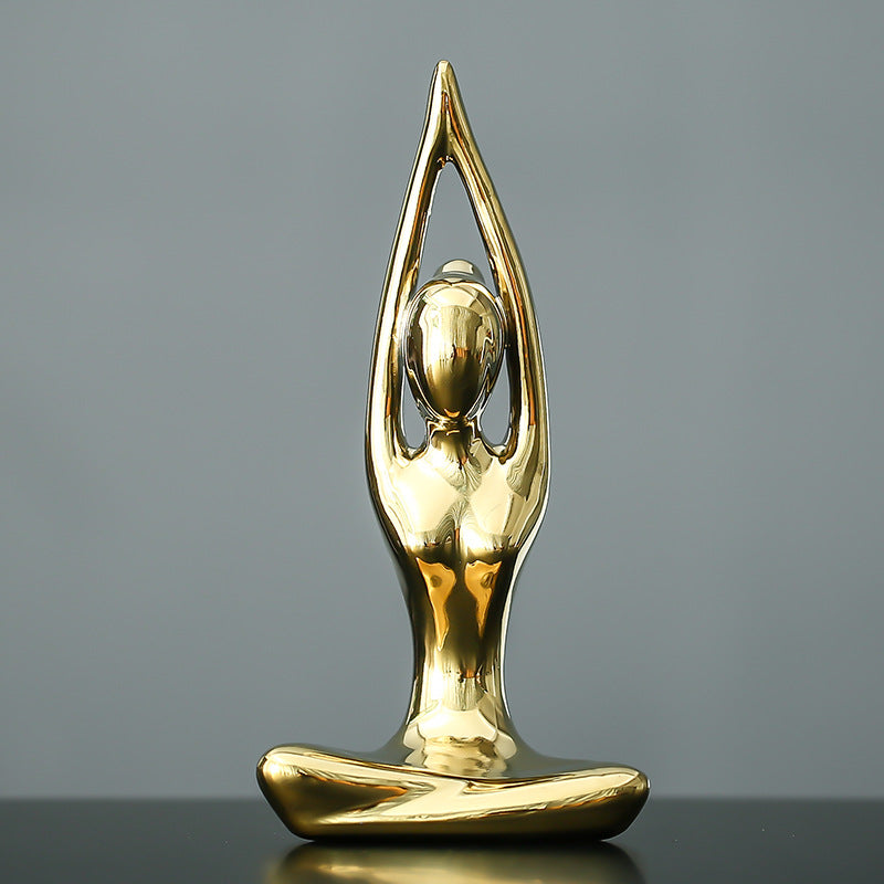 Gold Yoga Ornament