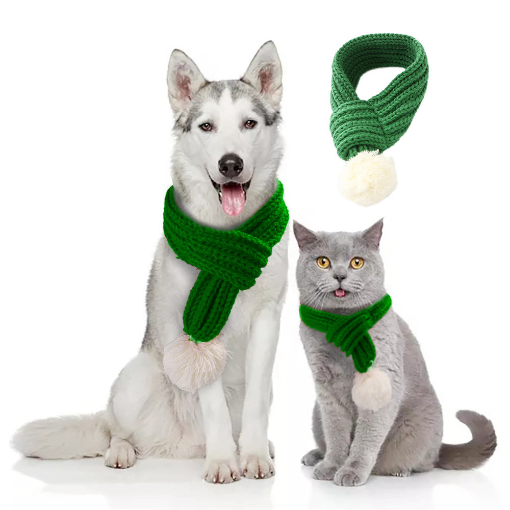 Cozy Christmas Pet Scarf