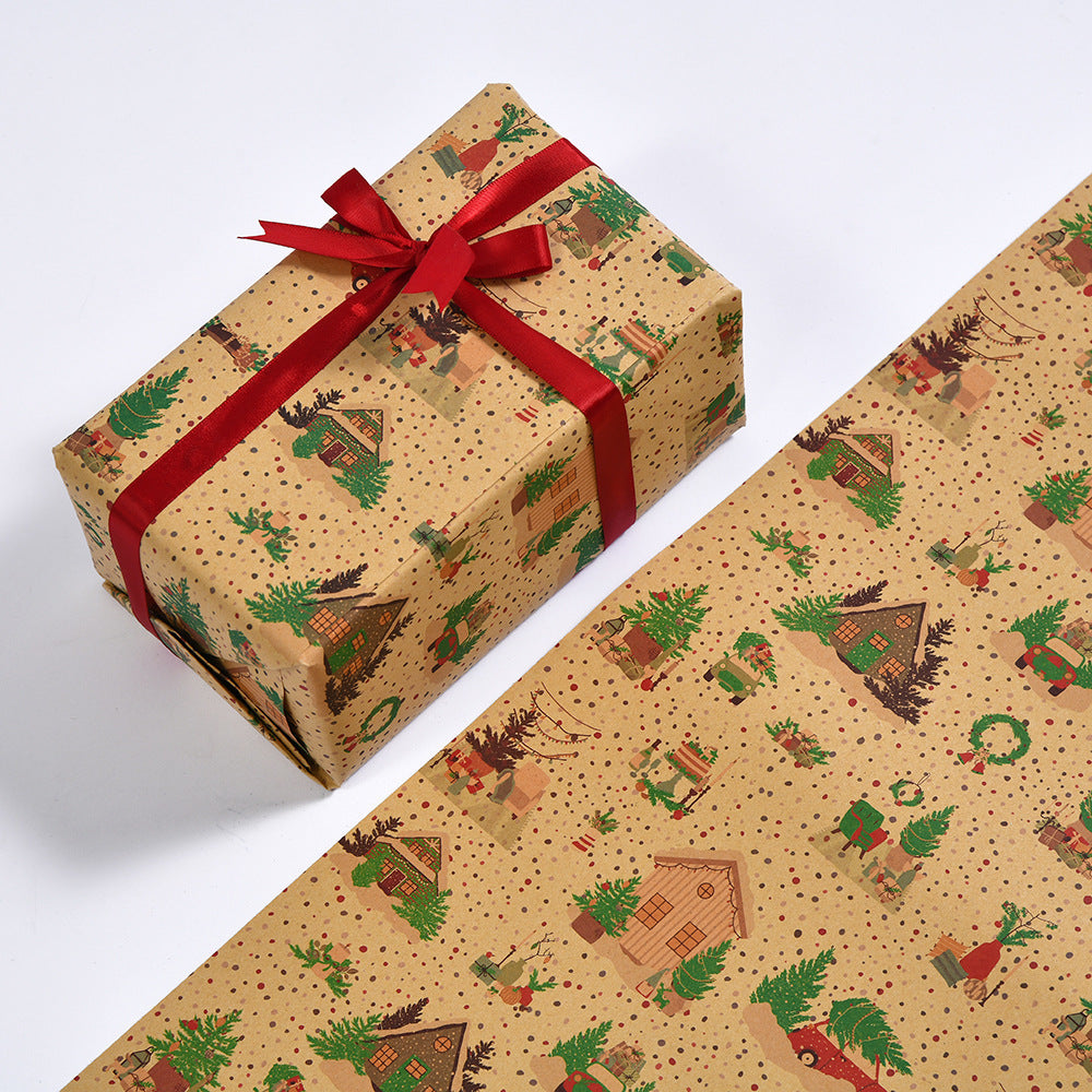 Christmas Kraft Wrapping Paper