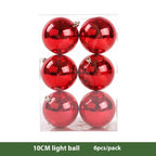 Christmas Decoration Red Ball Electroplating Plastic Christmas Tree Atmosphere Pendant