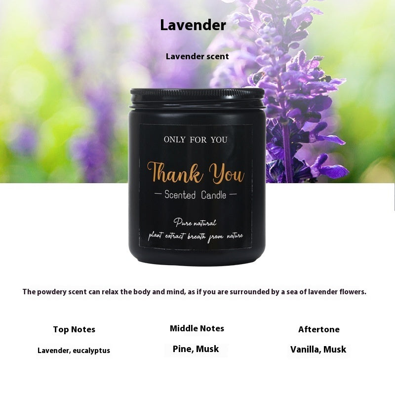 Black Glass Aroma Candle