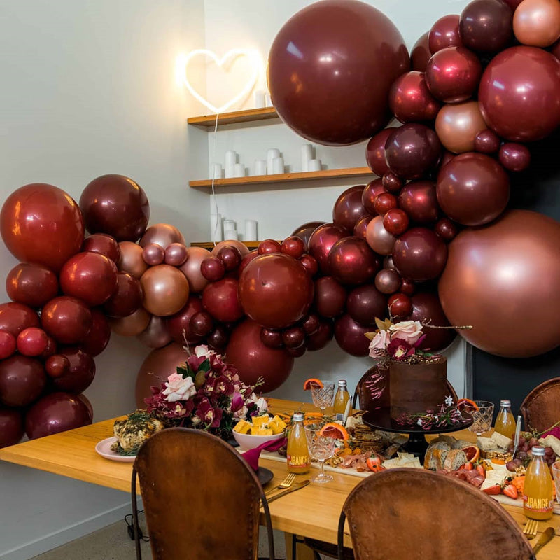 Burgundy Pearl Balloons