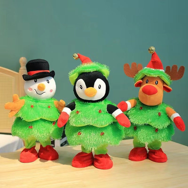 Animated Christmas Plush – Deer / Snowman / Penguin