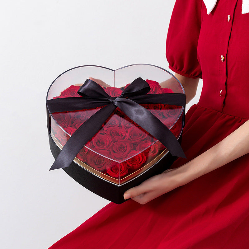 Transparent Valentine Flower Box