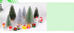 Mini Pine Needle Christmas Tree Ornaments Set