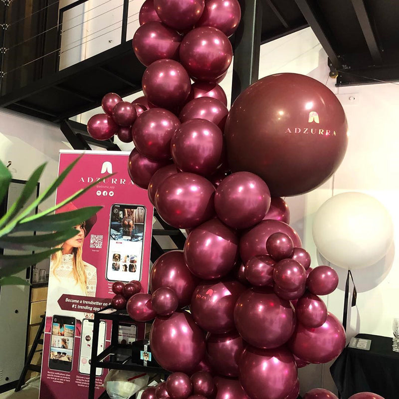 Burgundy Pearl Balloons