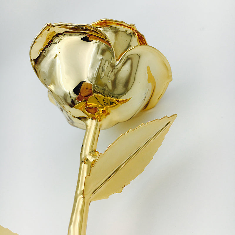 Christmas Valentine's Day Birthday Gift 24K Full Gold Plated Rose