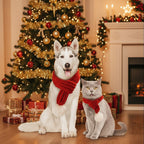 Cozy Christmas Pet Scarf