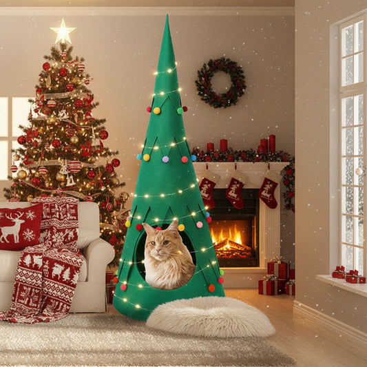 Pet Christmas Tree Cozy Tent