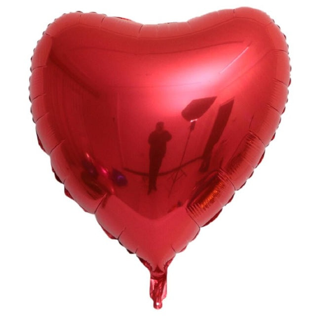 Large Love Heart Shaped Aluminum Balloon