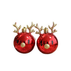 Festive Elk & Deer Ball Ornament – Christmas Tree Decor