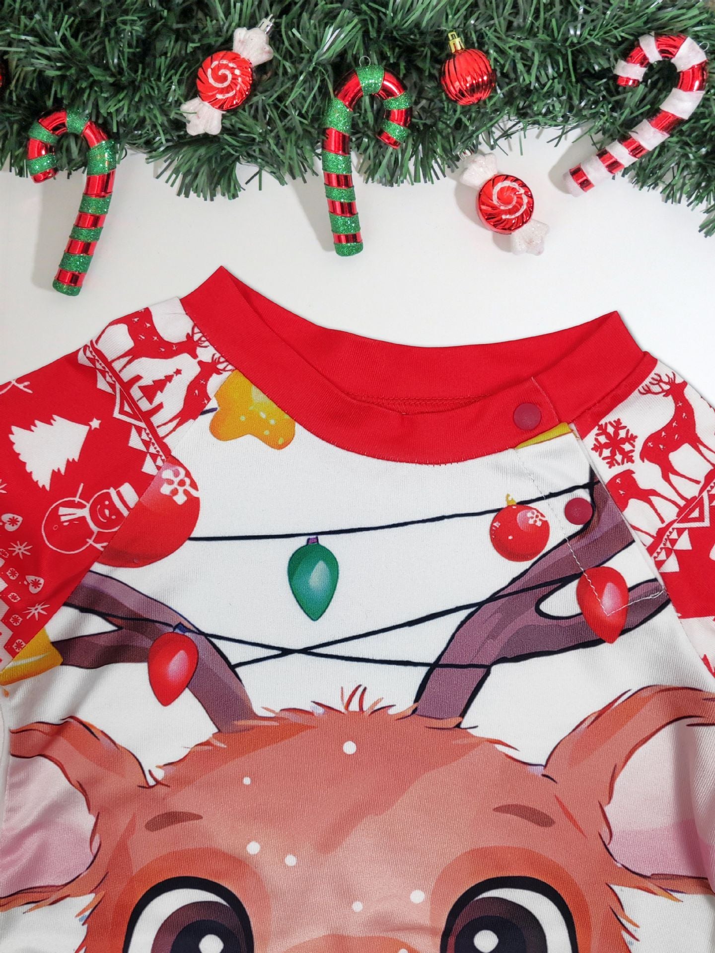 Christmas Family Matching Pajama Set – Red Cartoon Edition