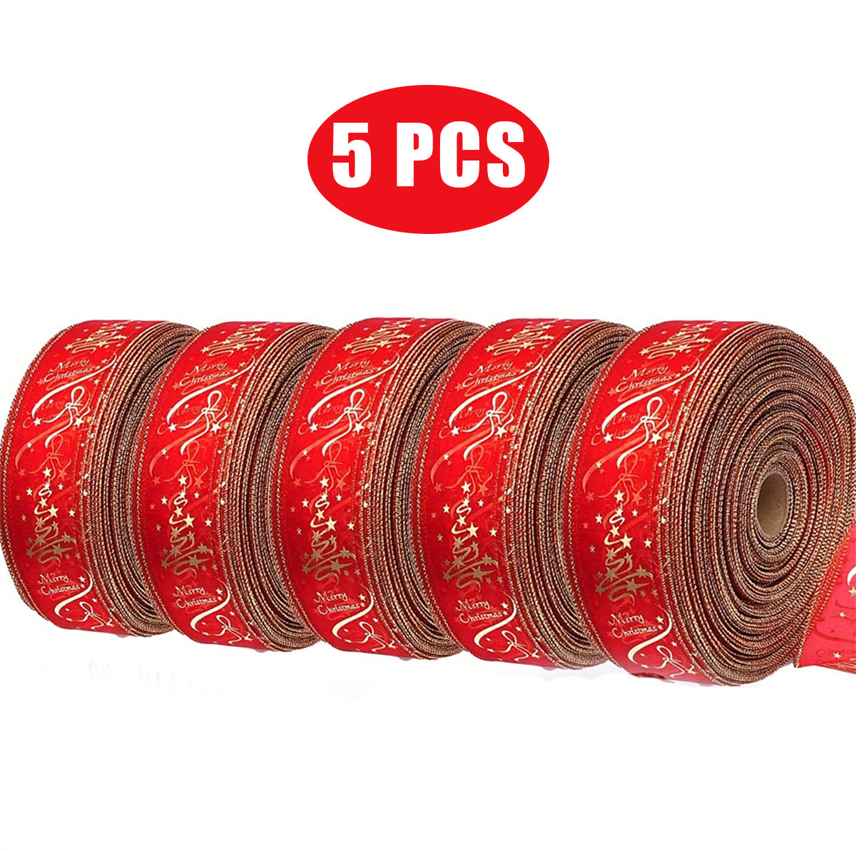 Merry Glow Christmas Ribbon Rolls