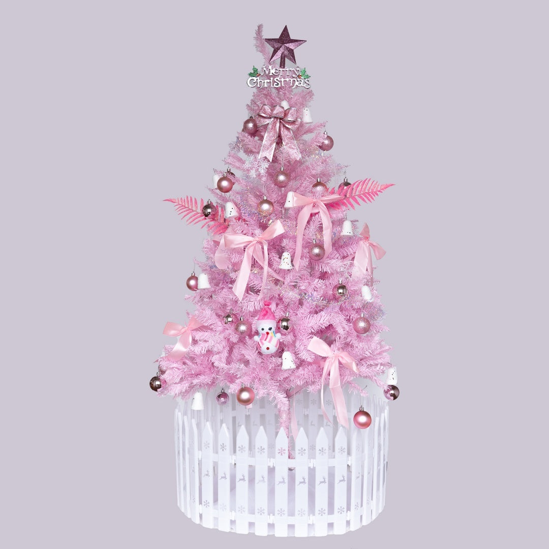 Enchanted Blush Pink Christmas Tree – Dreamy Holiday Decor
