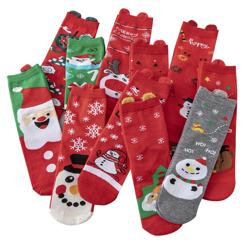 Festive Cartoon Socks