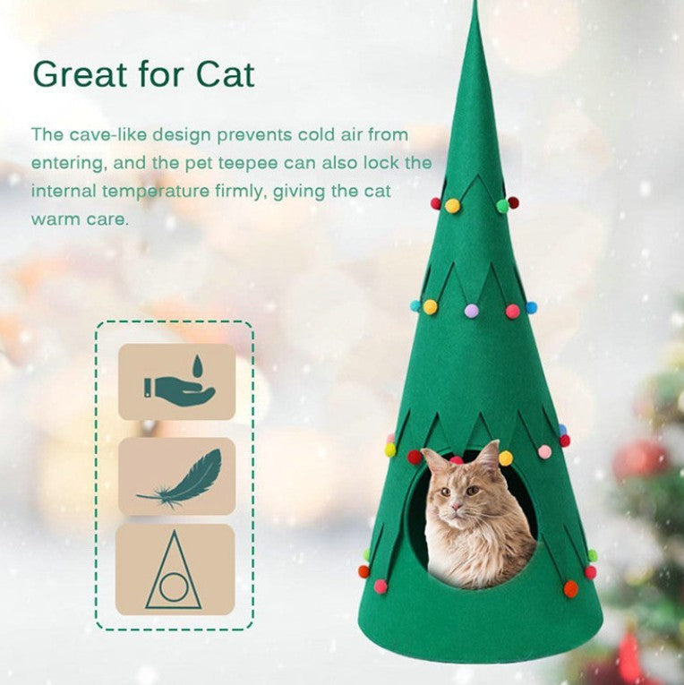 Pet Christmas Tree Cozy Tent