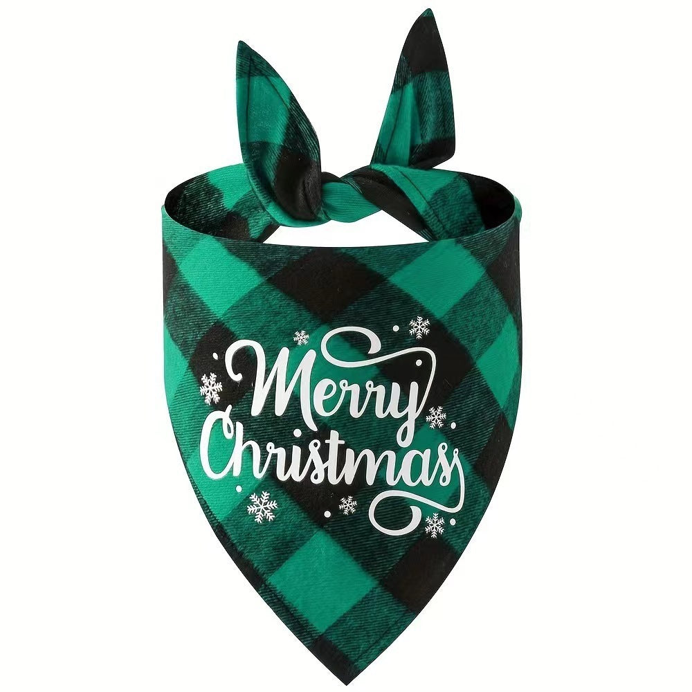 Christmas Pet Plaid Scarf