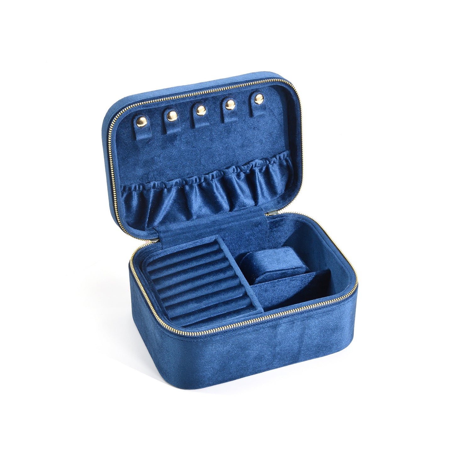 Double Layer Velvet Jewelry Box, Home Retro Multifunctional Large Capacity Jewelry Storage Box