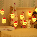 LED Christmas Light String – Santa & Snowman Series