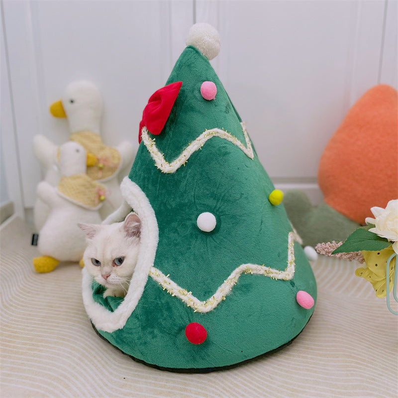Christmas Tree House Cozy Pet and Dog