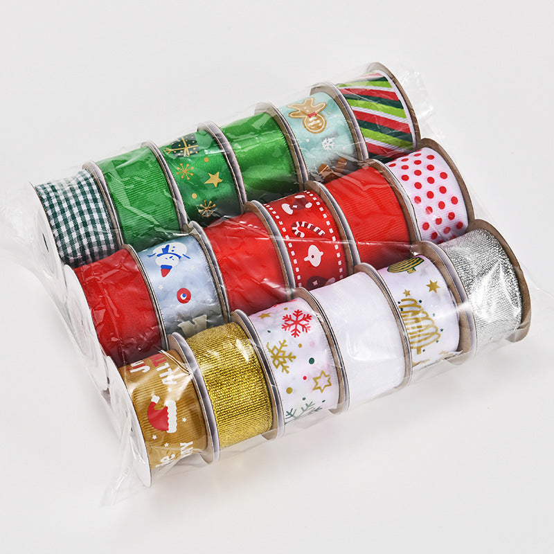 Christmas Small Roll Ribbon Combination Set