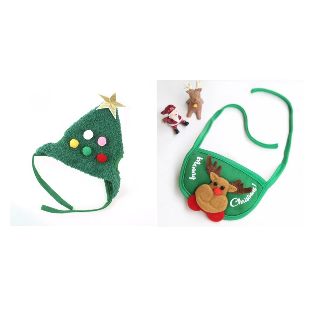 Pet Christmas Tree Shape Hat