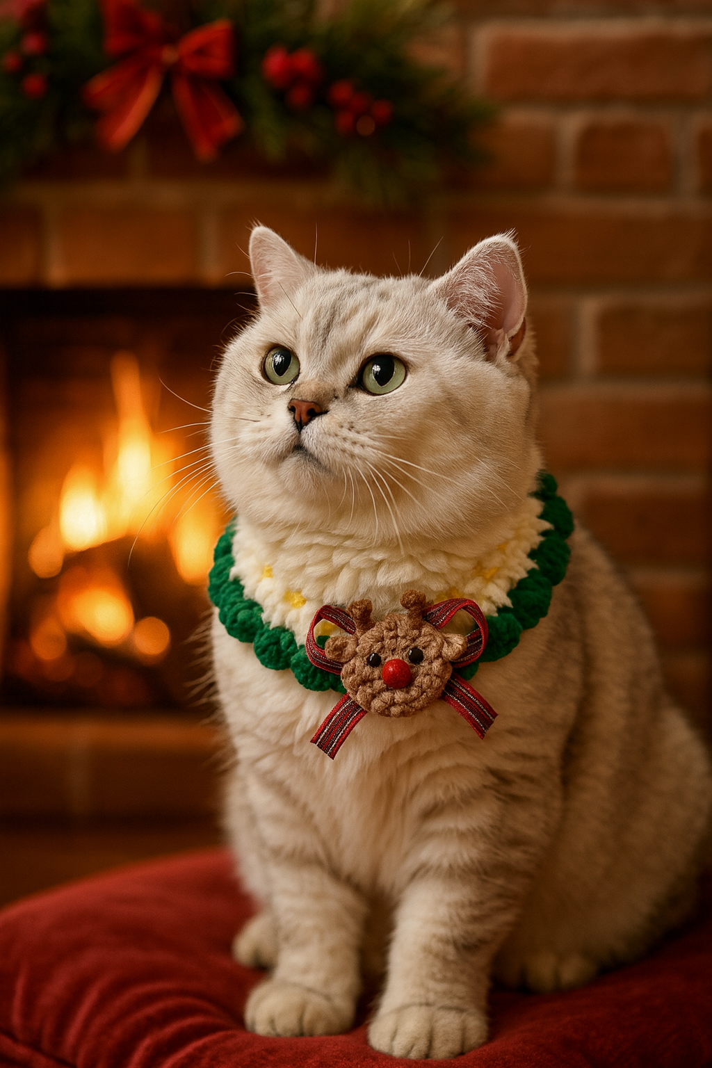 Christmas Knitted Scarf