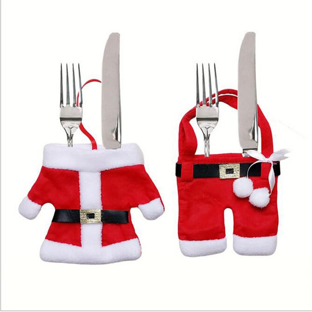 Christmas Cutlery Outfit Tableware Holder Set