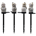 Solar Snowman Garden Stake Light – Outdoor Christmas Landscape Lamp
