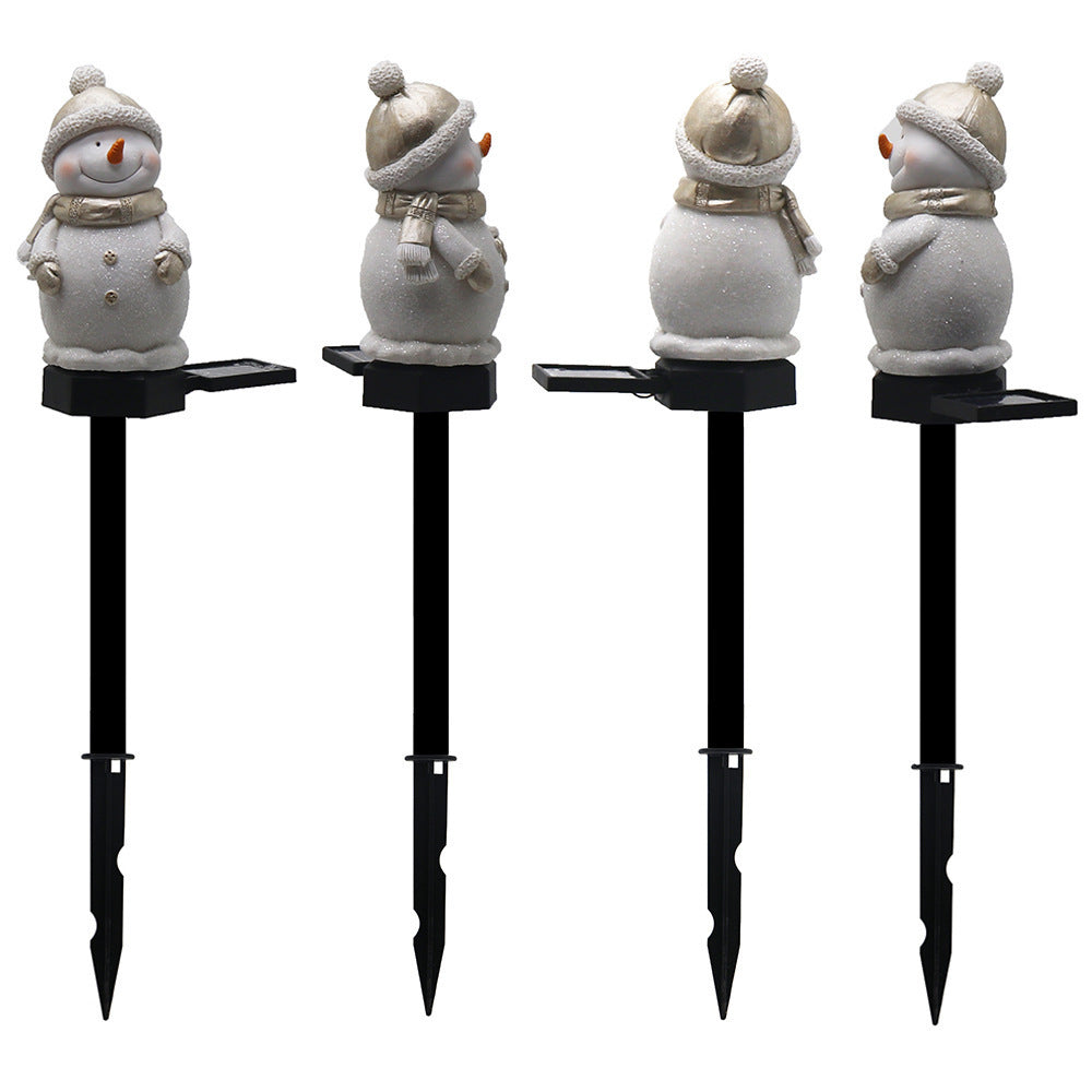 Solar Snowman Garden Stake Light – Outdoor Christmas Landscape Lamp
