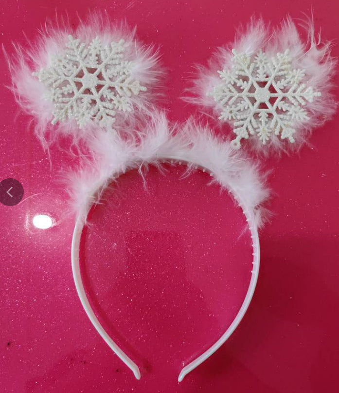 Snowflake Antler Christmas Headband
