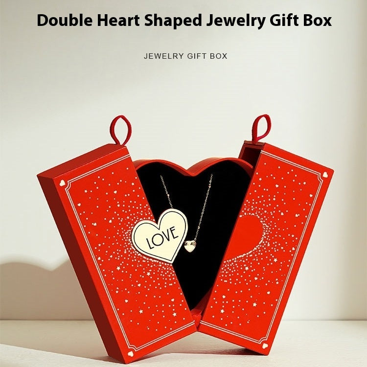 Double Open Lover Jewelry Box Love