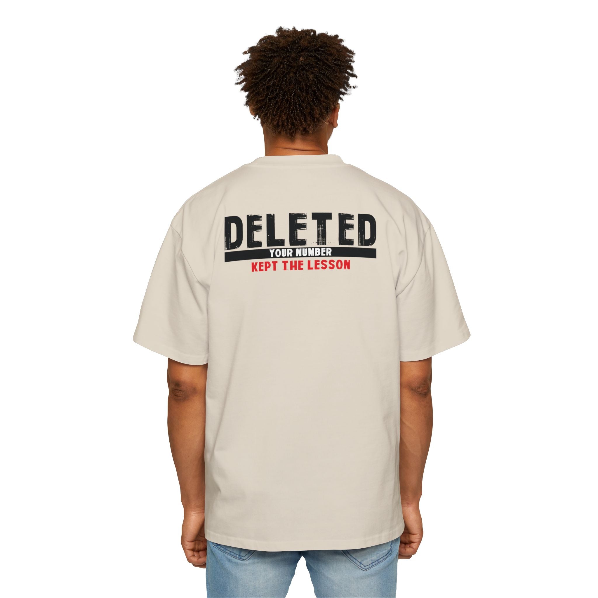 Deleted Text Tee | 'Deleted Your Number Kept The Lesson