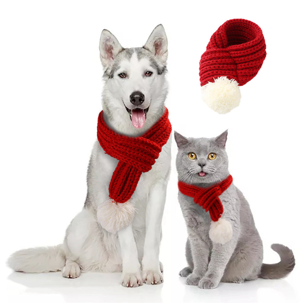 Cozy Christmas Pet Scarf