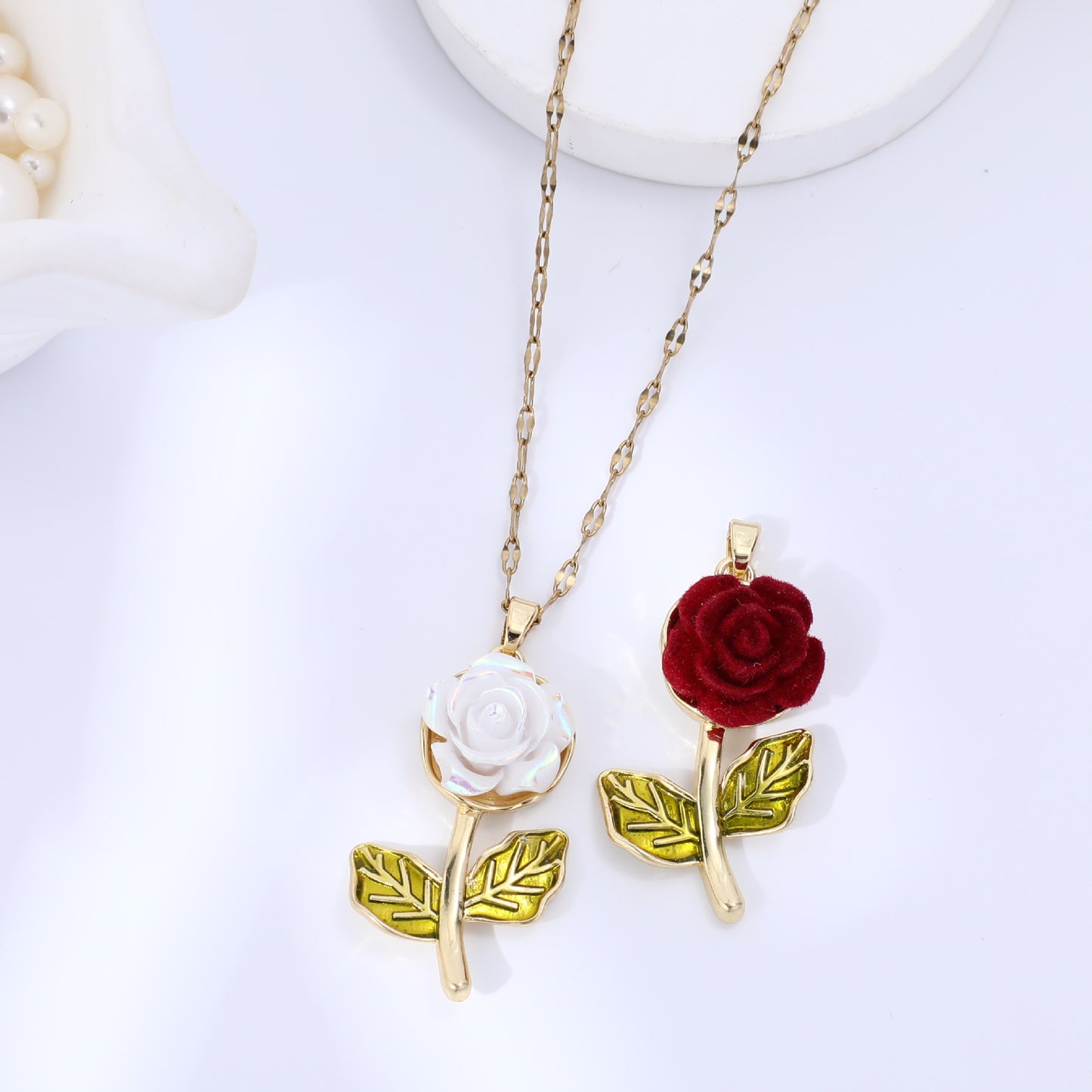 Baroque Rose Necklace