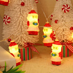 LED Christmas Light String – Santa & Snowman Series