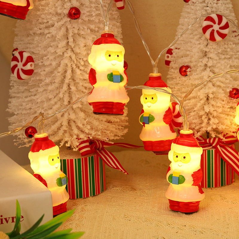 LED Christmas Light String – Santa & Snowman Series