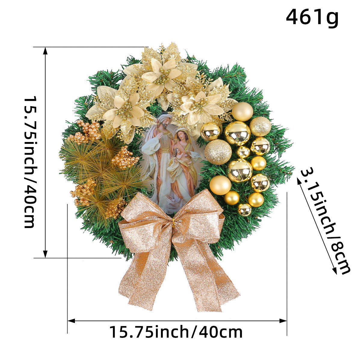 Holiday Floral Wreath & Garland – Semi-Handmade Christmas Decor