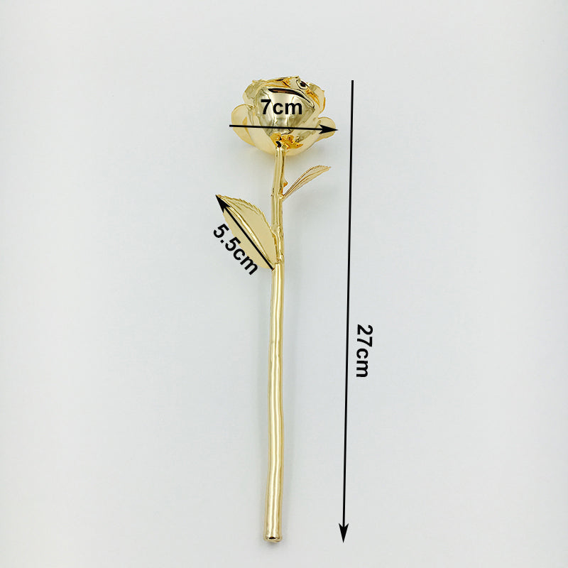 Christmas Valentine's Day Birthday Gift 24K Full Gold Plated Rose