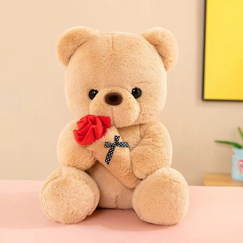 Rose Bear Plush Doll