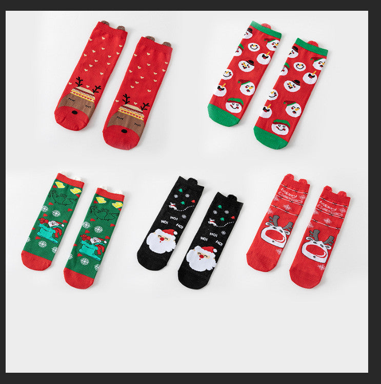 Festive Cartoon Socks
