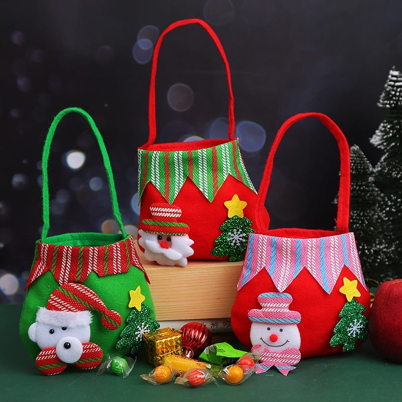 Christmas Mini Gift Tote Bag – Santa & Friends