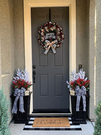 Christmas Bow Door Garland